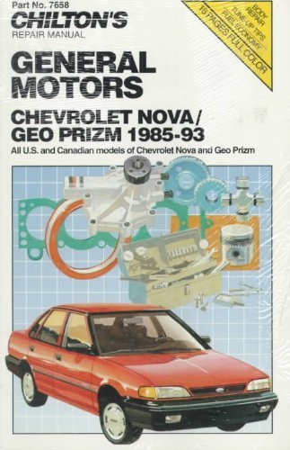 GM Chevy Nova and Geo Prism, 1985-93 (9780801984570) by Chilton