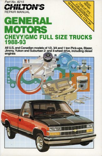 Stock image for Chilton's Chevy/GMC Full Size Trucks 1988-93 Repair Manual for sale by ThriftBooks-Dallas