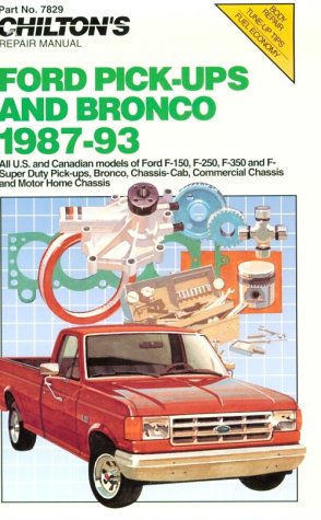 9780801984938: Chilton's Ford Pick-Ups & Bronco 1987-93