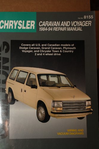 Beispielbild fr Chilton's Chrysler Caravan and Voyager 1984-94 Repair Manual (Chilton's Total Car Care Repair Manual) zum Verkauf von Books From California