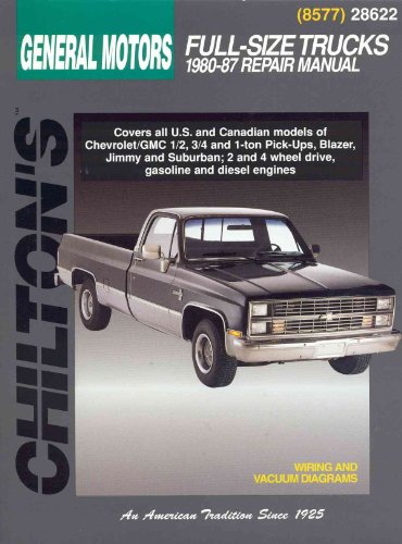 Stock image for GM Full-Size Trucks 1980-87 (Chilton's Total Car Care Repair Manuals) for sale by Ergodebooks