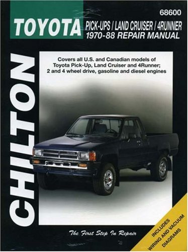 9780801985782: Chilton's Toyota Pick-Ups/Land Cruiser/4Runner: 1970-88 Repair Manual