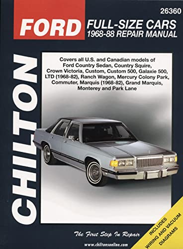 9780801986659: Ford Full-Size Cars, 1968-88 (Chilton Total Car Care Series Manuals)