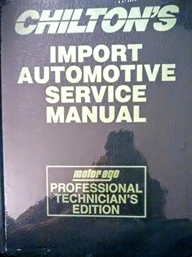 Beispielbild fr Import Automotive Service Manual 1991-95 zum Verkauf von HPB-Red