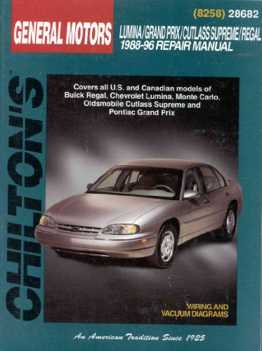 9780801988004: Chilton's General Motors Lumina/Grand Prix/Cutlass Supreme/Regal 1988-96 Repair Manual