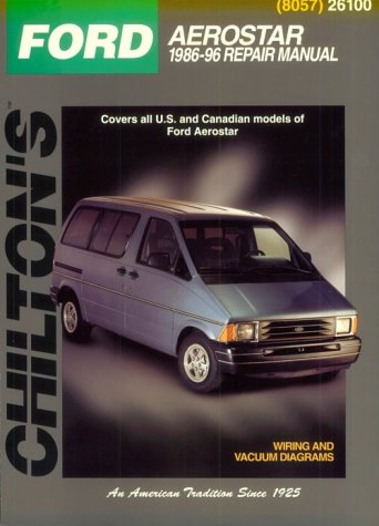 Beispielbild fr Ford: Aerostar 1986-96 (Chilton's Total Car Care Series) zum Verkauf von Half Price Books Inc.