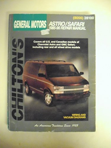 Beispielbild fr GM Astro/Safari 1985-96 (Chilton's Total Car Care Repair Manuals) zum Verkauf von HPB-Diamond