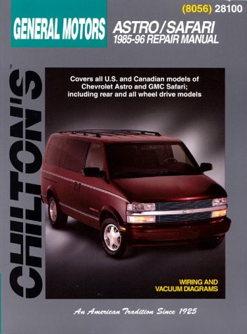 Imagen de archivo de GM Astro/Safari 1985-96 (Chilton's Total Car Care Repair Manuals) a la venta por HPB-Ruby