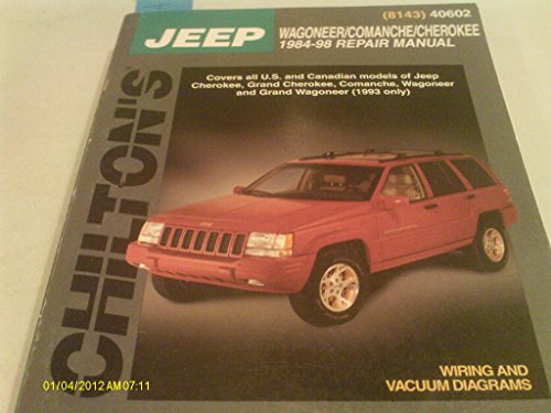 Jeep Wagoneer, Comanche, and Cherokee, 1984-98 Repair Manual (9780801991073) by Chilton