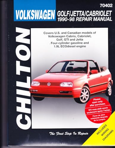 VW-Golf/Jetta/Cabriolet 1990-98 (Chilton's Total Car Care Repair Manual)