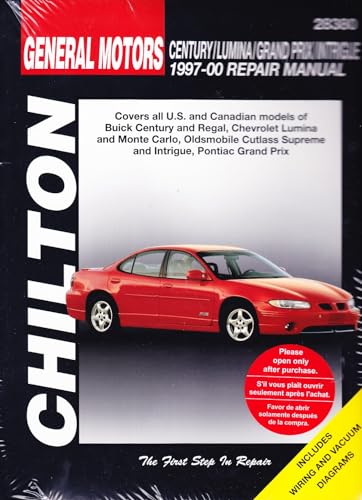 Stock image for GM Century/Regal/Lumina/Monte Carlo/Cutlass Supreme/Grand Prix 1997-00 (Chilton's Total Car Care Repair Manuals) for sale by Ergodebooks