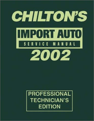 Beispielbild fr Import Car Service Manual 1998-2002 zum Verkauf von Better World Books: West