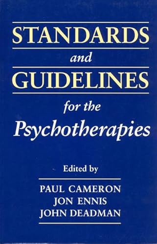 Stock image for Standards and Guidelines for the Psychotherapies for sale by Zubal-Books, Since 1961