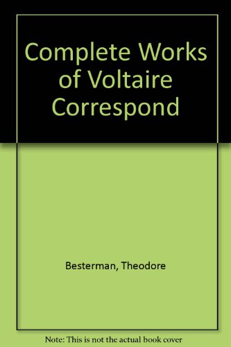 9780802016423: Complete Works of Voltaire Correspond