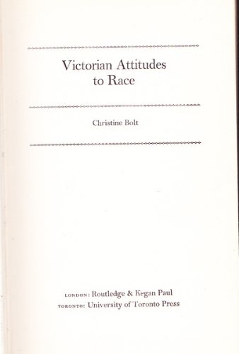 9780802017512: Victorian Attitudes to Race