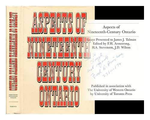 Stock image for Aspects of Nineteenth Century Ontario for sale by Ergodebooks