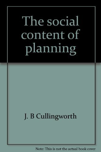 Stock image for Social Content of Planning for sale by Better World Books: West