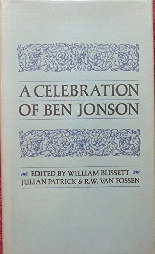 Beispielbild fr A Celebration of Ben Jonson zum Verkauf von Jay W. Nelson, Bookseller, IOBA