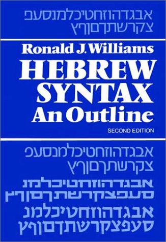9780802022189: Hebrew Syntax: An Outline