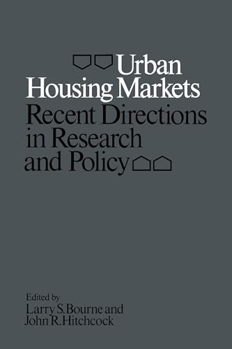 Stock image for Urban Housing Markets: Recent Directions in Research and Policy (Heritage) for sale by Midtown Scholar Bookstore