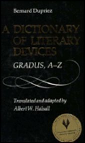 Beispielbild fr A Dictionary of Literary Devices: Gradus, A-Z zum Verkauf von West Side Book Shop, ABAA