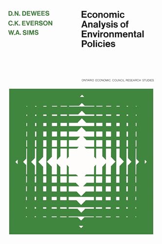 Beispielbild fr Economic Analysis of Environmental Policies (Ontario Economic Council Research Studies; 2) zum Verkauf von Revaluation Books