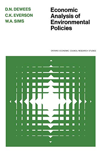 9780802033352: Economic Analysis of Environmental Policies (Ontario Economic Council Research Studies; 2)
