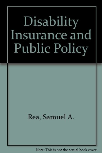9780802033833: Disability Insurance and Public Policy