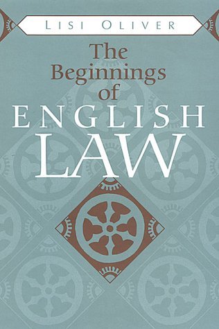 Beispielbild fr The Beginnings of English Law zum Verkauf von Moe's Books