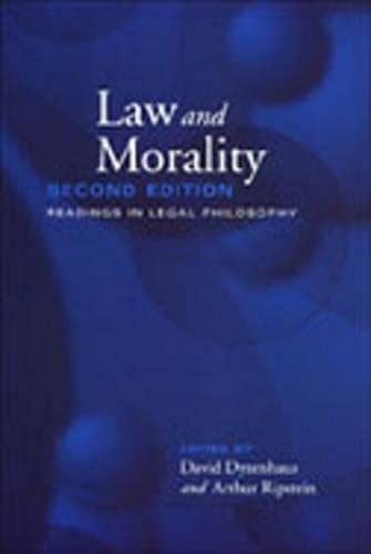 Imagen de archivo de Law and Morality: Readings in Legal Philosophy. (HARDCOVER 2nd Edition) a la venta por Atticus Books