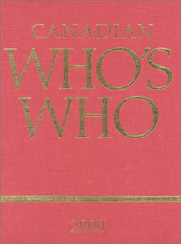 Beispielbild fr Canadian Who's Who 2000 zum Verkauf von Winghale Books