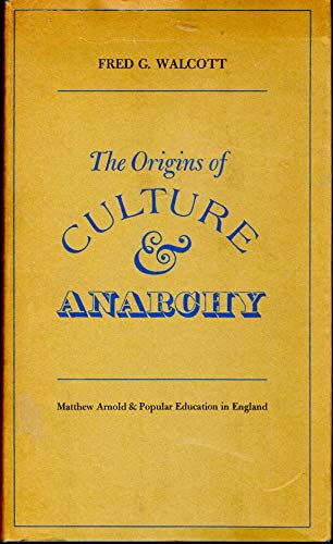 9780802052292: Origins of Culture and Anarchy by Walcott