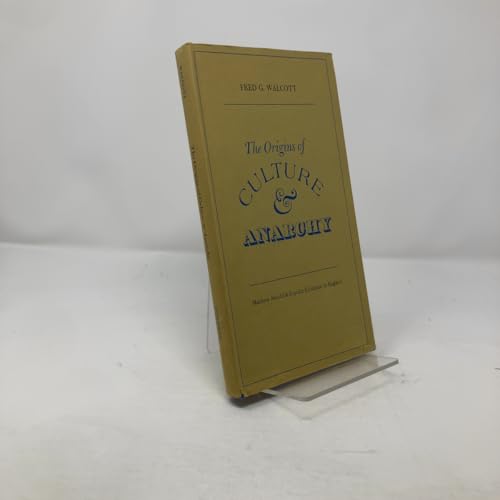 Imagen de stock para Origins of Culture and Anarchy by Walcott