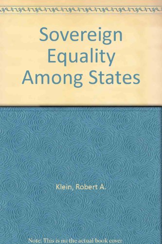 Imagen de archivo de Sovereign Equality among States : The History of an Idea a la venta por Better World Books: West