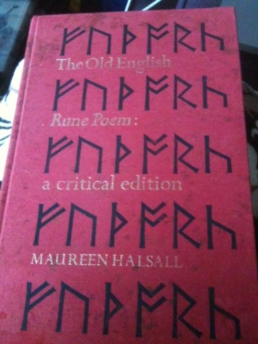 9780802054777: The Old English Rune Poem: A Critical Edition (McMaster Old English Studies and Texts ; 2) (English and Old English Edition)