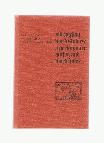 Beispielbild fr Old English Word Studies : A Preliminary Author and Word Index zum Verkauf von Better World Books: West