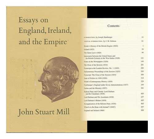 Beispielbild fr Essays on England, Ireland, and Empire (Collected Works of John Stuart Mill) (Volume 6) zum Verkauf von Anybook.com