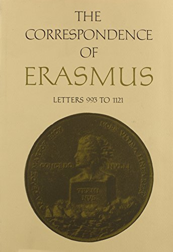 9780802056078: THE CORRESPONDENCE OF ERASMUS: Letters 993 to 1121, Volume 7 (Collected Works of Erasmus)