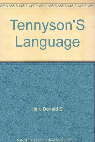 Stock image for Tennyson's Language for sale by Better World Books