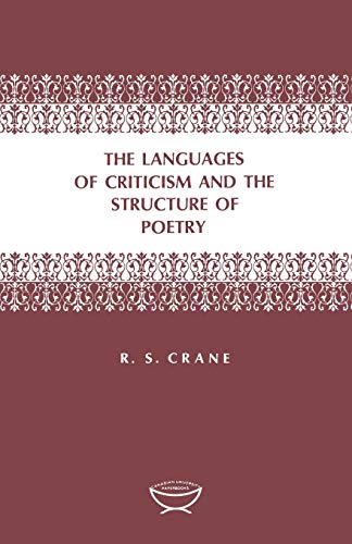 Imagen de archivo de Languages of Criticism and the Structure of Poetry a la venta por Eighth Day Books, LLC