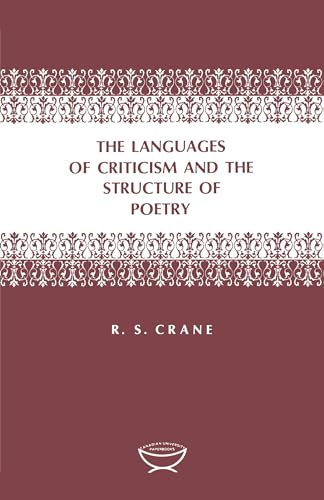 9780802060242: The Languages of Criticism and the Structure of Poetry