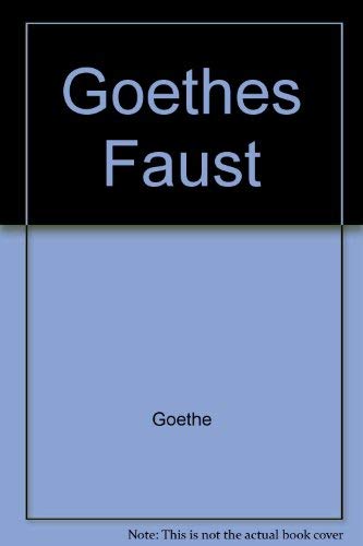 9780802061539: Goethes Faust