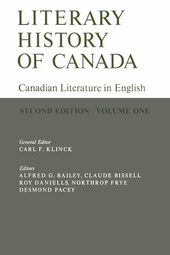 9780802062765: Literary History of Canada: Canadian Literature in English (Second Edition) Volume I