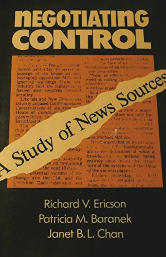 Stock image for Negotiating Control: A Study of News Sources for sale by SecondSale