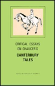 Stock image for Critical Essays on Chaucer's Canterbury Tales for sale by Better World Books Ltd