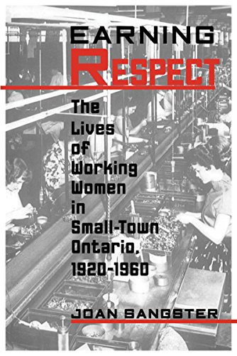 Imagen de archivo de Earning Respect: The Lives of Working Women in Small Town Ontario, 1920-1960 (Studies in Gender and History) a la venta por SecondSale