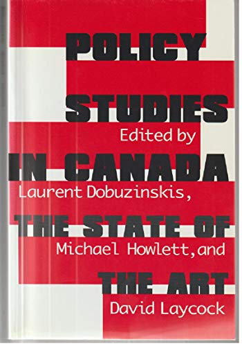 Beispielbild fr Policy Studies in Canada : The State of the Art zum Verkauf von Better World Books: West
