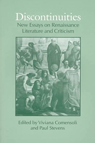 Beispielbild fr Discontinuities: New Essays on Renaissance Literature and Criticism (Theory/Culture) zum Verkauf von SecondSale