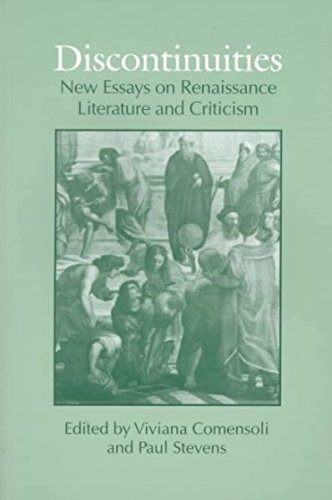 Imagen de archivo de Discontinuities: New Essays on Renaissance Literature and Criticism (Theory/Culture) a la venta por SecondSale