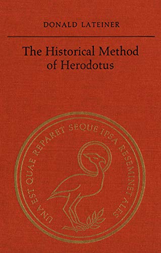 Imagen de archivo de The Historical Method of Herodotus (Phoenix Supplementary Volumes) a la venta por Smith Family Bookstore Downtown